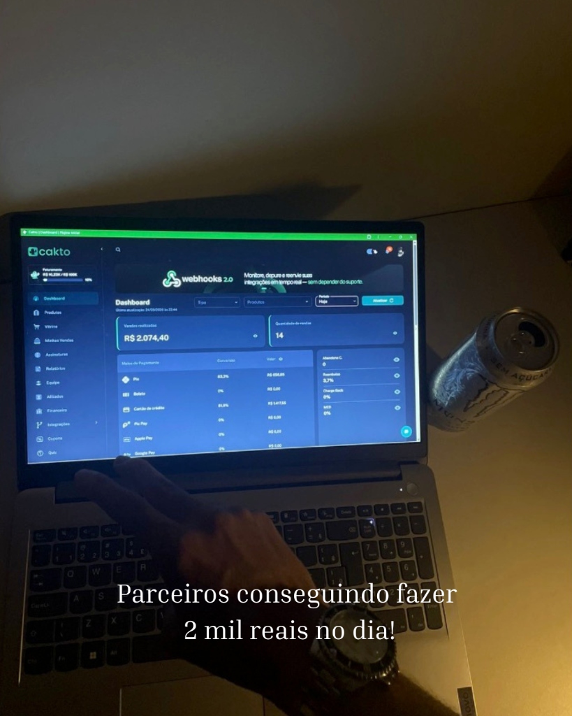 Parceiros fazendo 2 mil reais no dia